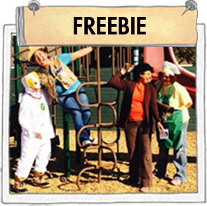 Freebie kids on playground