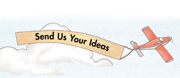 send us your ideas