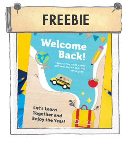 Freebie. Welcome Back! School may seem a little different, but we have the same goals. Let's Learn Together and Enjoy the Year!